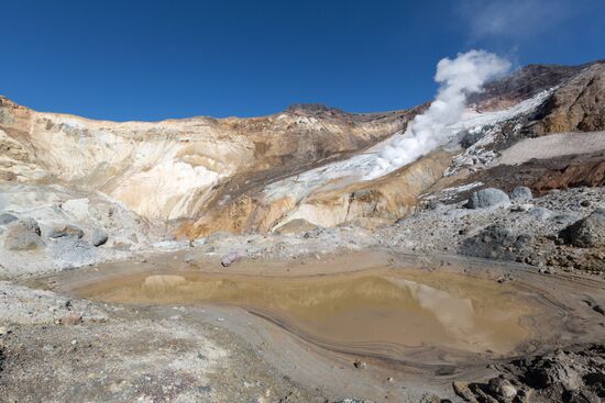 Mutnovsky and Gorely volcanoes in Kamchatka