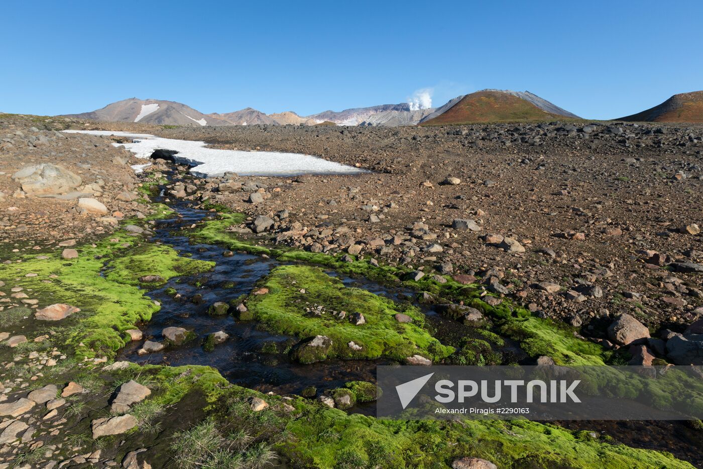 Mutnovsky and Gorely volcanoes in Kamchatka