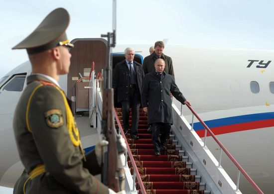 Vladimir Putin visits Belarus