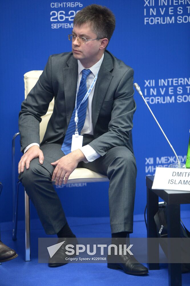 Opening of 12th International Investment Forum Sochi-2013