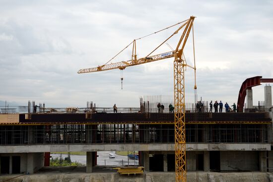 Construction of Formula One track in Sochi