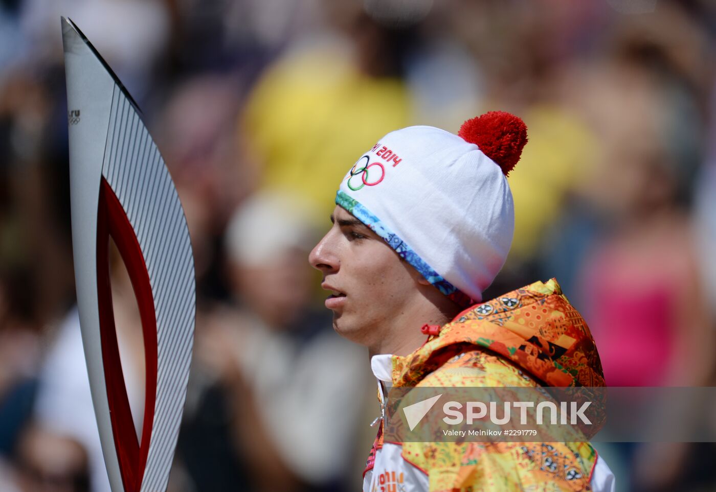 Olympic flame lighting ceremony rehearsal