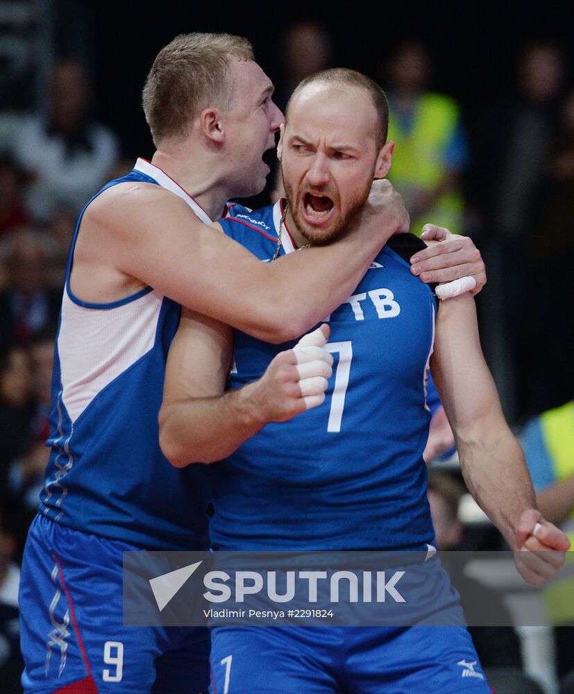 2013 Men's European Volleyball Championship. Serbia vs. Russia