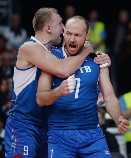 2013 Men's European Volleyball Championship. Serbia vs. Russia