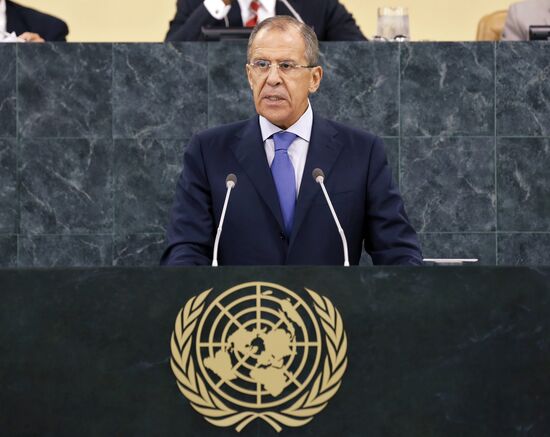 Sergey Lavrov addresses UN General Assembly