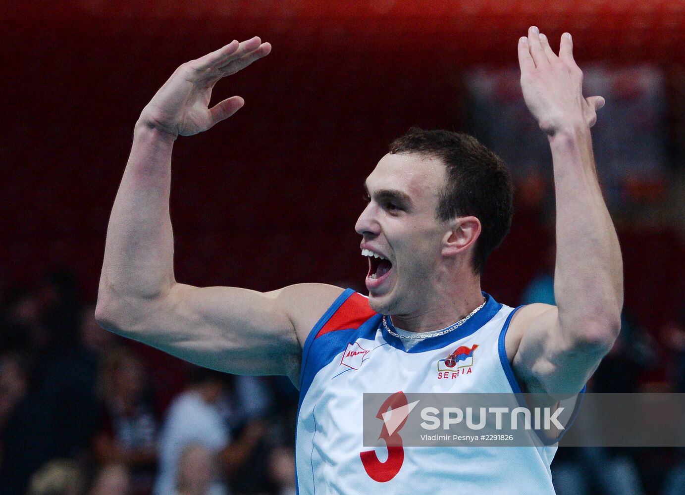 2013 Men's European Volleyball Championship. Serbia vs. Russia