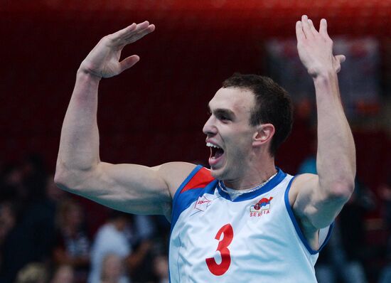 2013 Men's European Volleyball Championship. Serbia vs. Russia