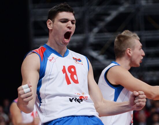 2013 Men's European Volleyball Championship. Serbia vs. Russia