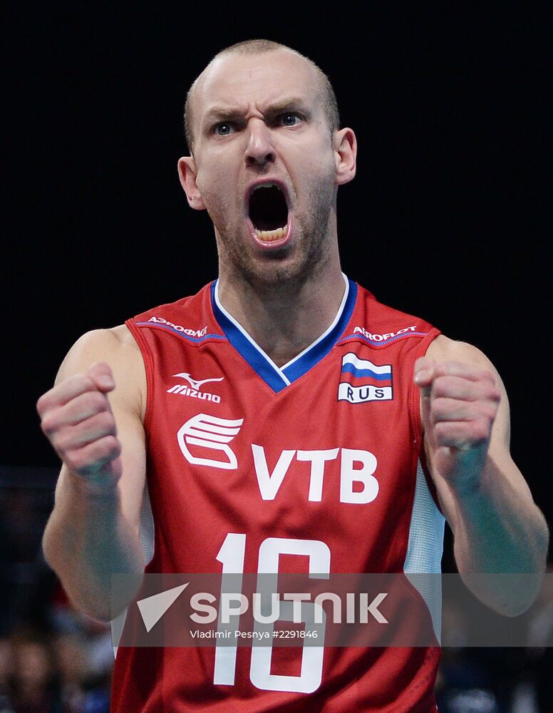 2013 Men's European Volleyball Championship. Serbia vs. Russia