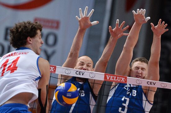 2013 Men's European Volleyball Championship. Serbia vs. Russia