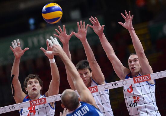 2013 Men's European Volleyball Championship. Serbia vs. Russia