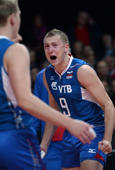 2013 Men's European Volleyball Championship. Serbia vs. Russia