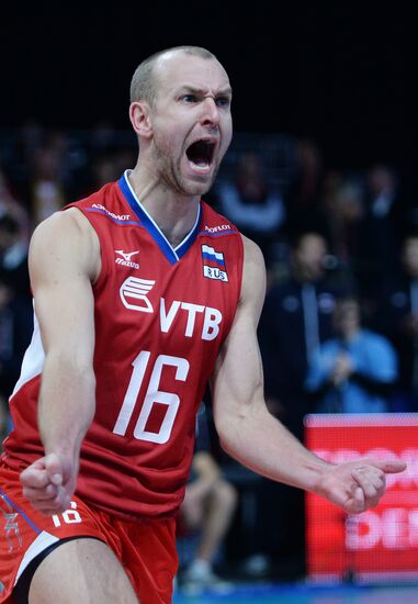 2013 Men's European Volleyball Championship. Serbia vs. Russia