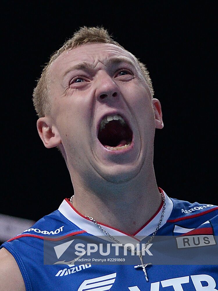 2013 Men's European Volleyball Championship. Serbia vs. Russia