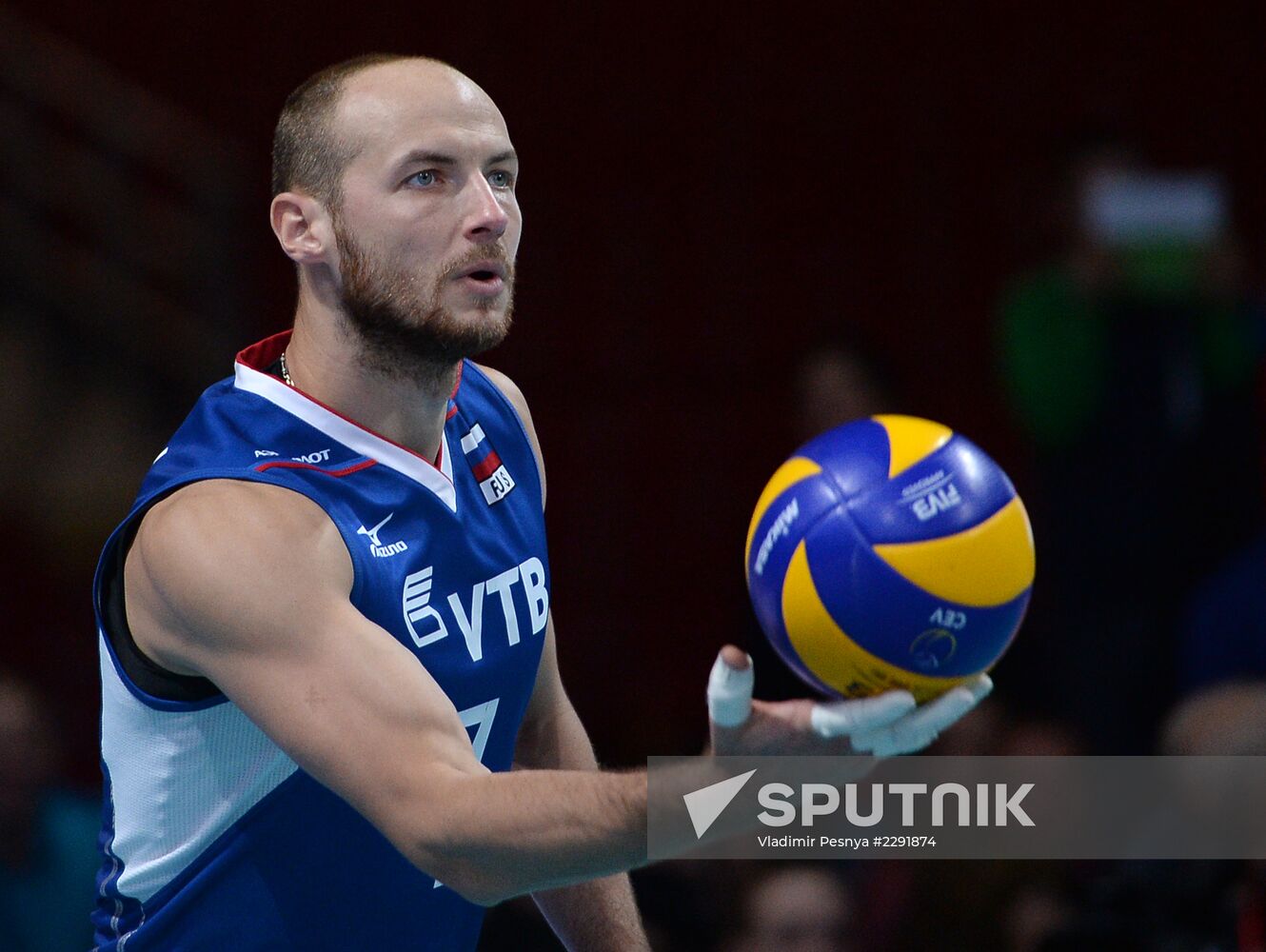 2013 Men's European Volleyball Championship. Serbia vs. Russia