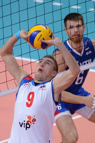 2013 Men's European Volleyball Championship. Serbia vs. Russia