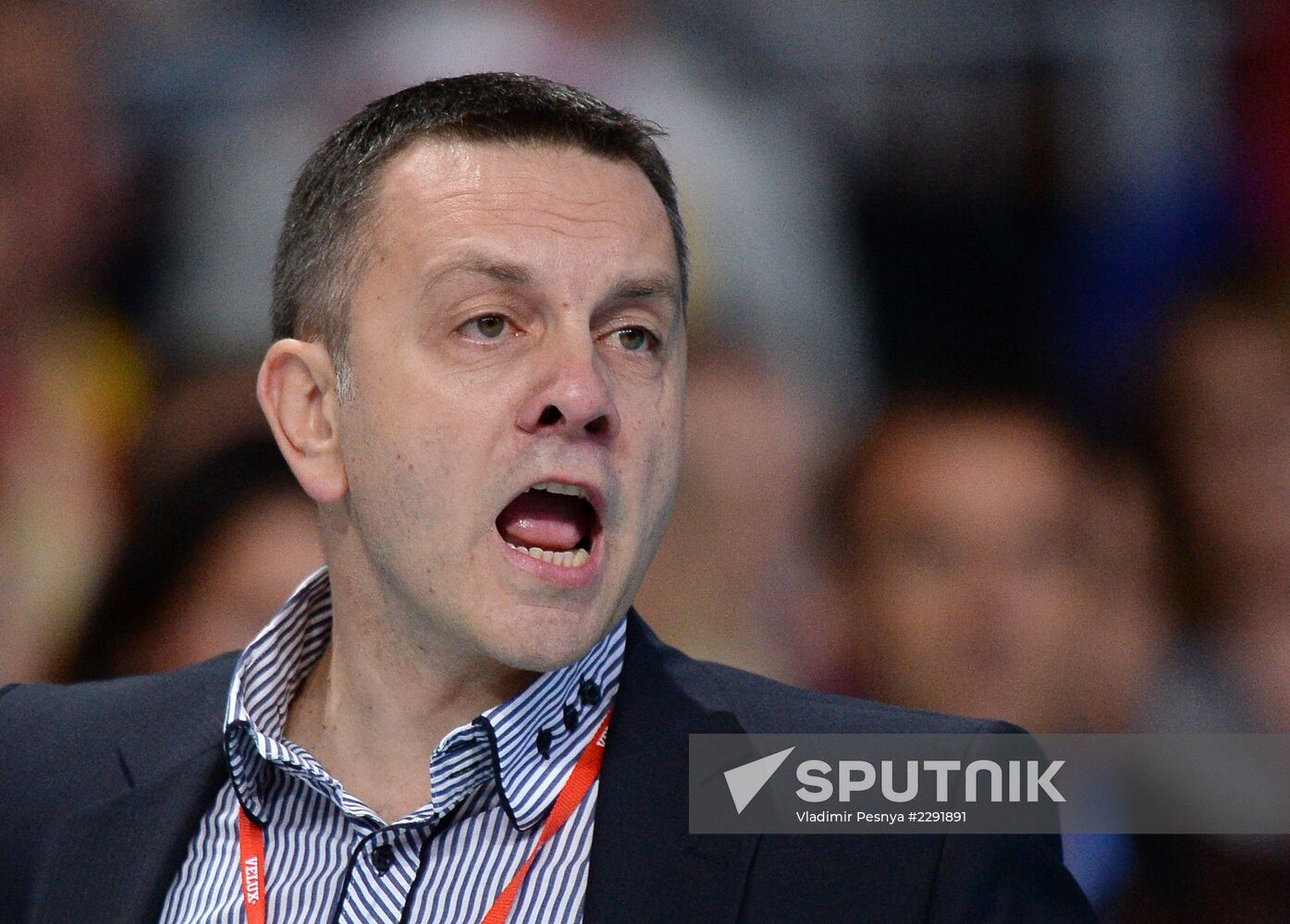 2013 Men's European Volleyball Championship. Serbia vs. Russia