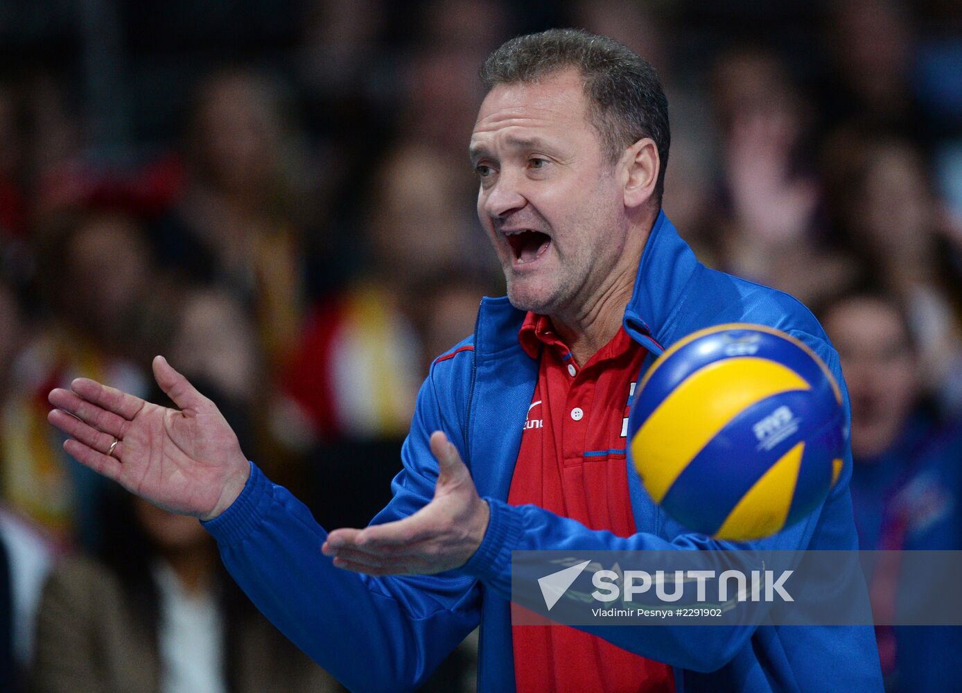 2013 Men's European Volleyball Championship. Serbia vs. Russia