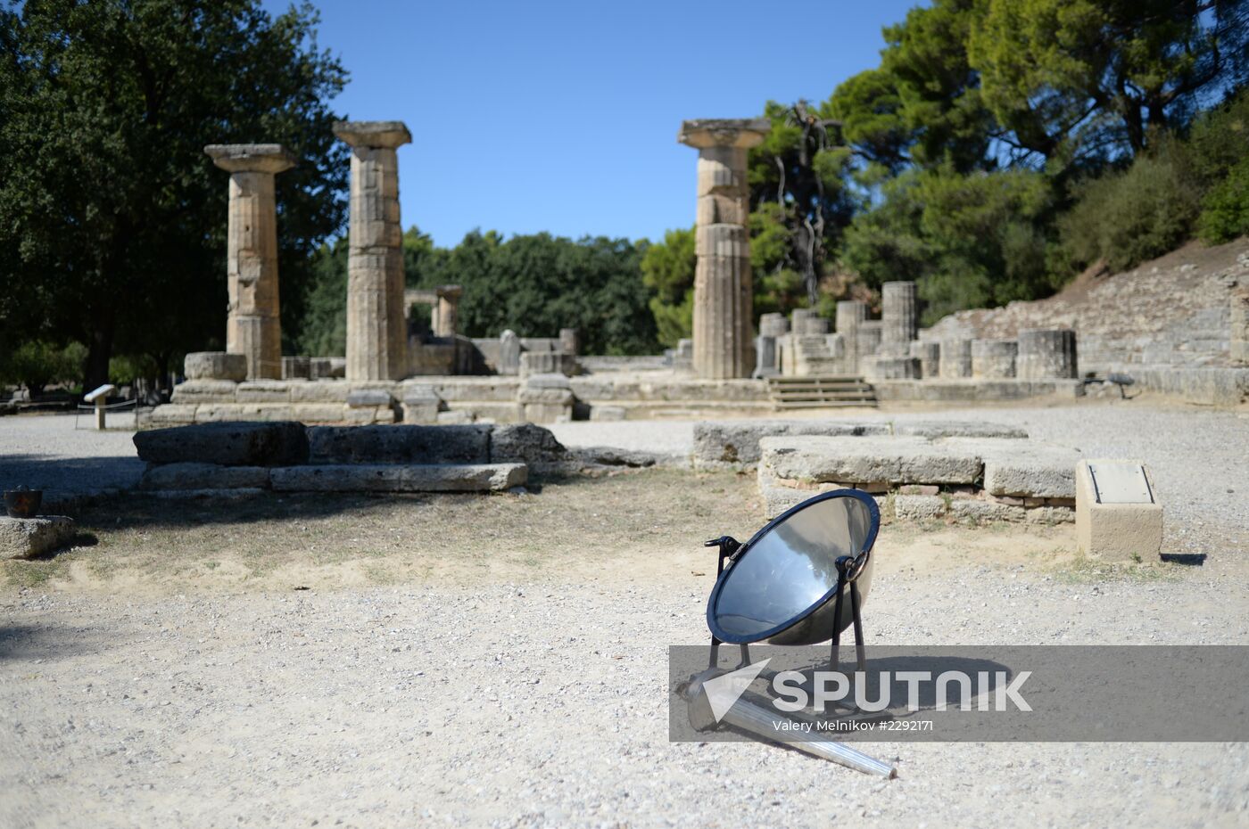 Olympic flame lit in Greece