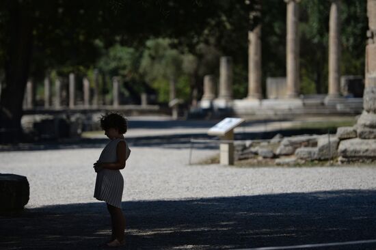 Olympic flame lit in Greece