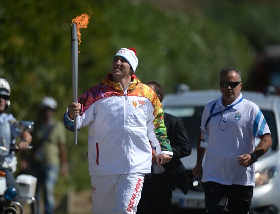 Olympic flame lit in Greece