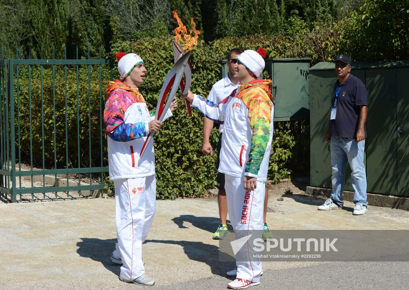 Olympic flame lit in Greece
