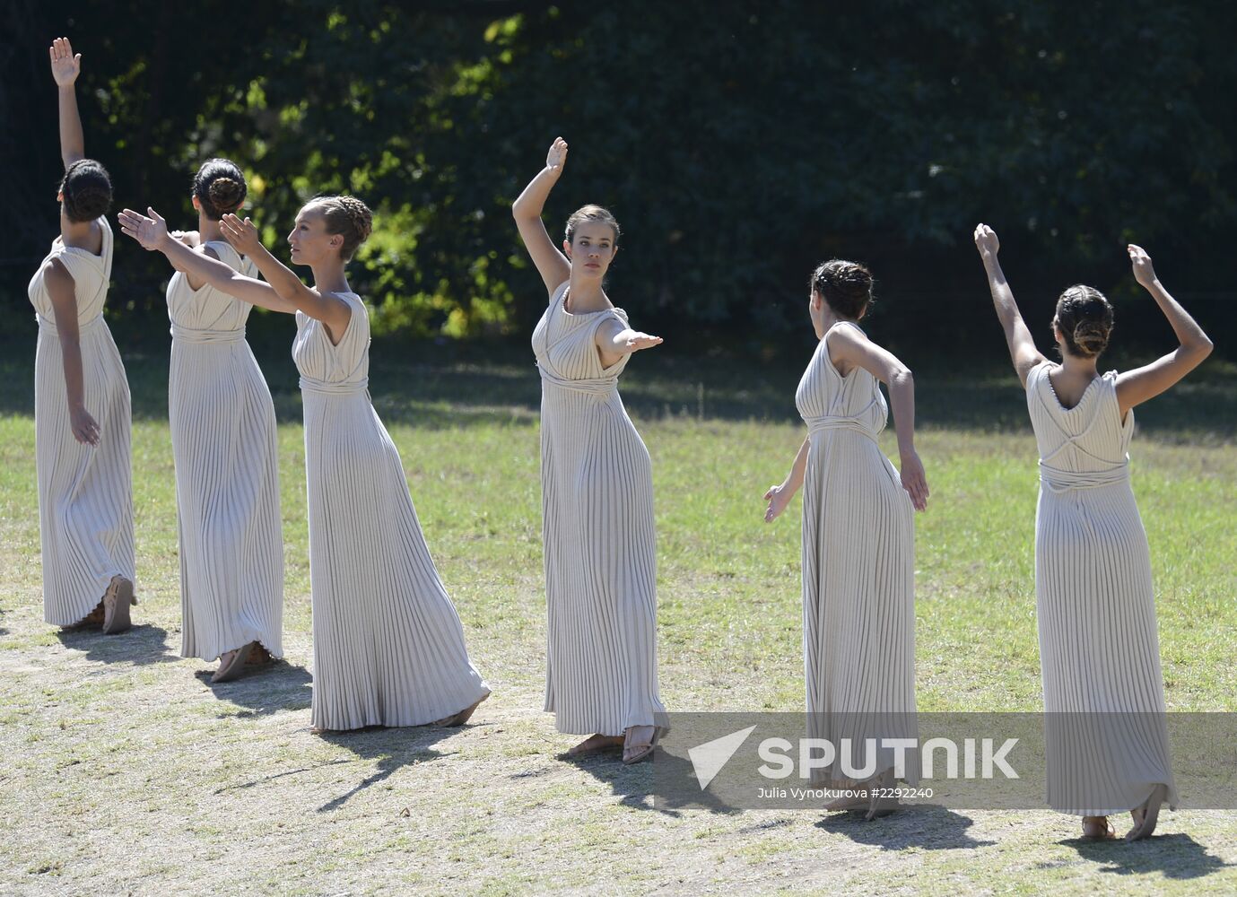 Olympic flame lit in Greece