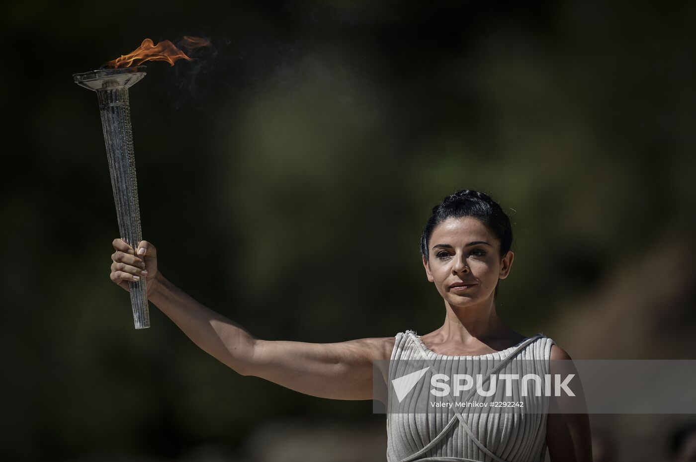 Olympic flame lit in Greece