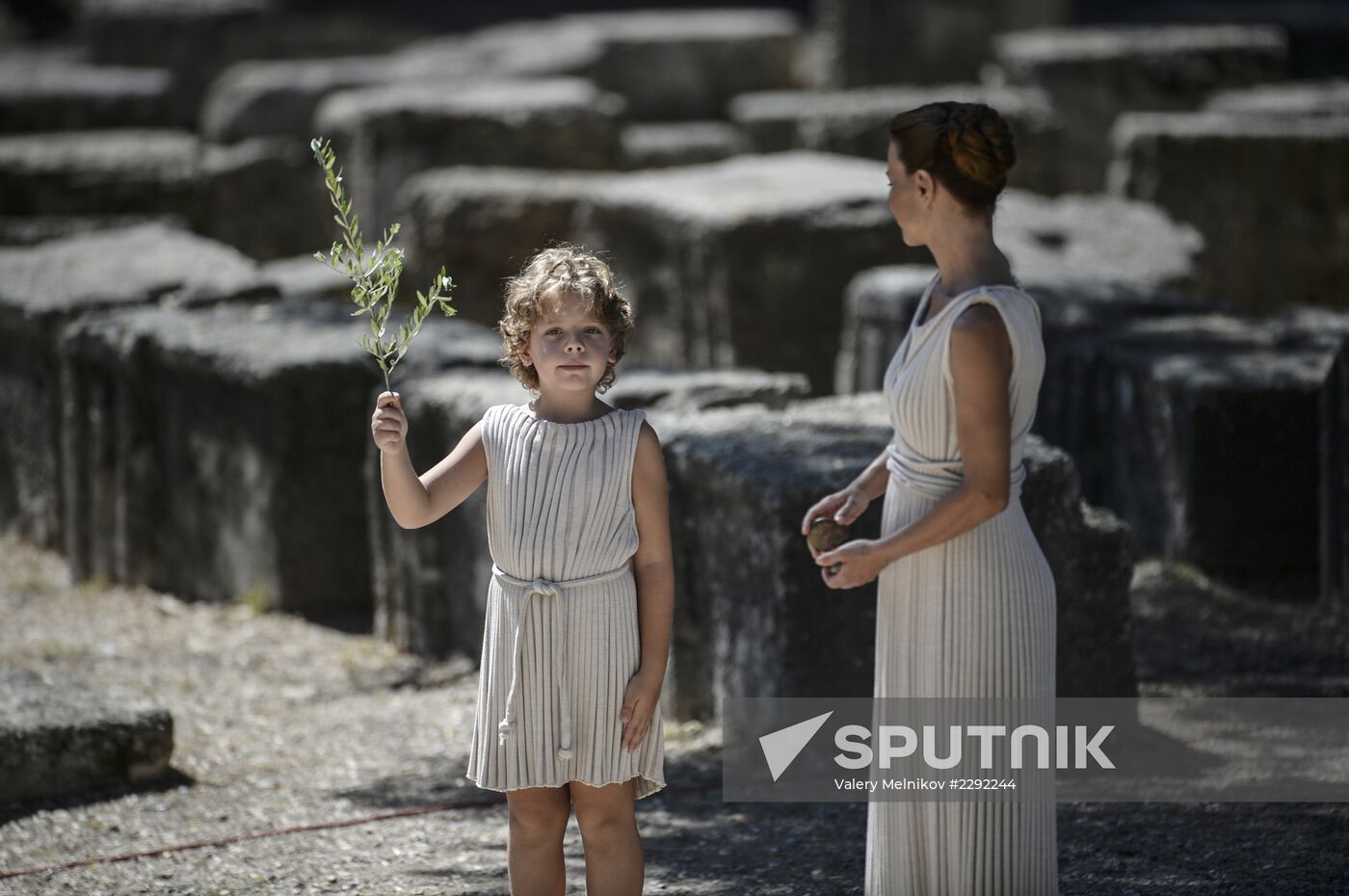 Olympic flame lit in Greece