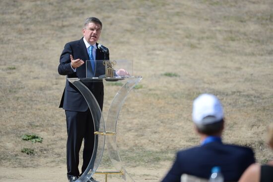 Olympic flame lit in Greece