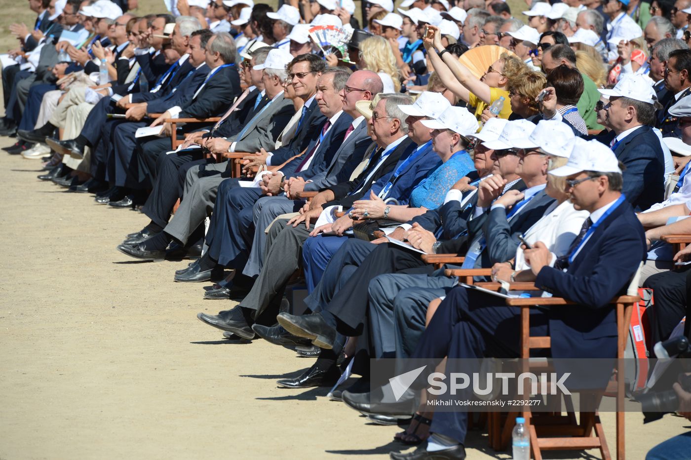 Olympic flame lit in Greece