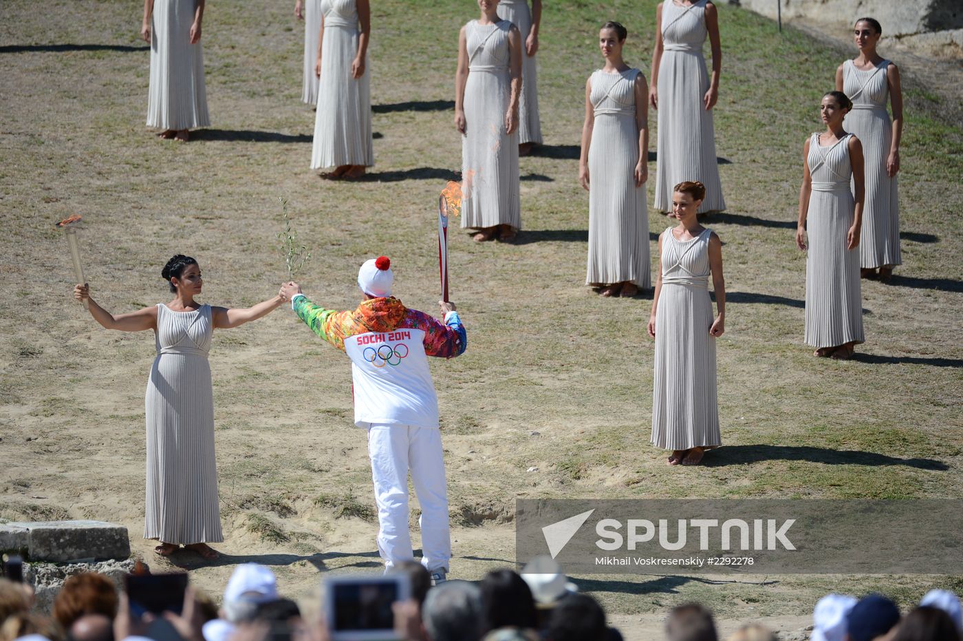 Olympic flame lit in Greece