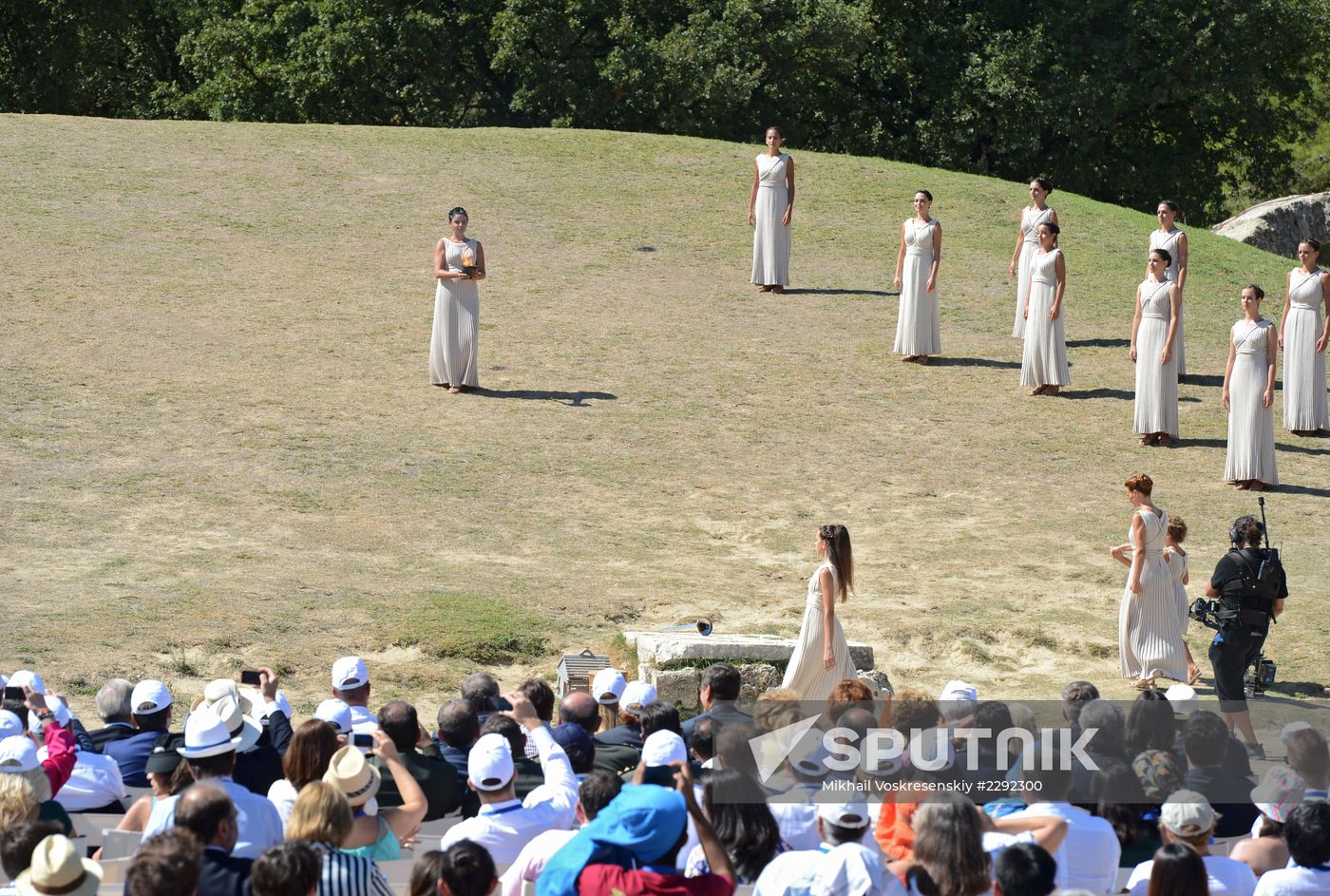 Olympic flame lit in Greece