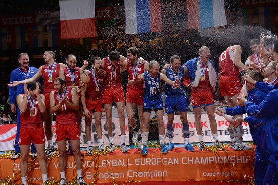 2013 European Men's Volleyball Championship. Final match