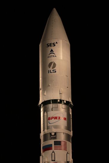 Launching Proton-M rocket carrying Astra 2E satellite