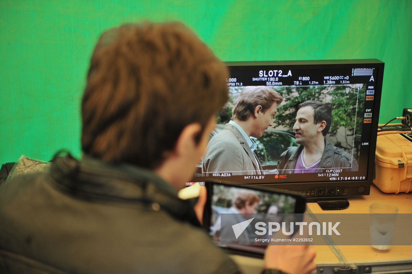 Filming Marat Kim's TV series "Women on the Verge"