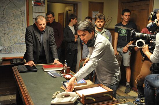 Filming Marat Kim's TV series "Women on the Verge"