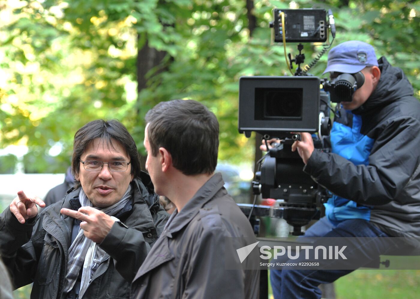 Filming Marat Kim's TV series "Women on the Verge"