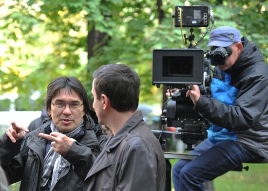 Filming Marat Kim's TV series "Women on the Verge"