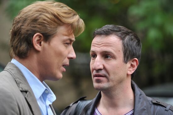 Filming Marat Kim's TV series "Women on the Verge"