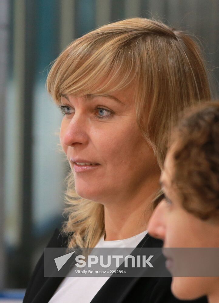 Russian speed skater Svetlana Bazhanova