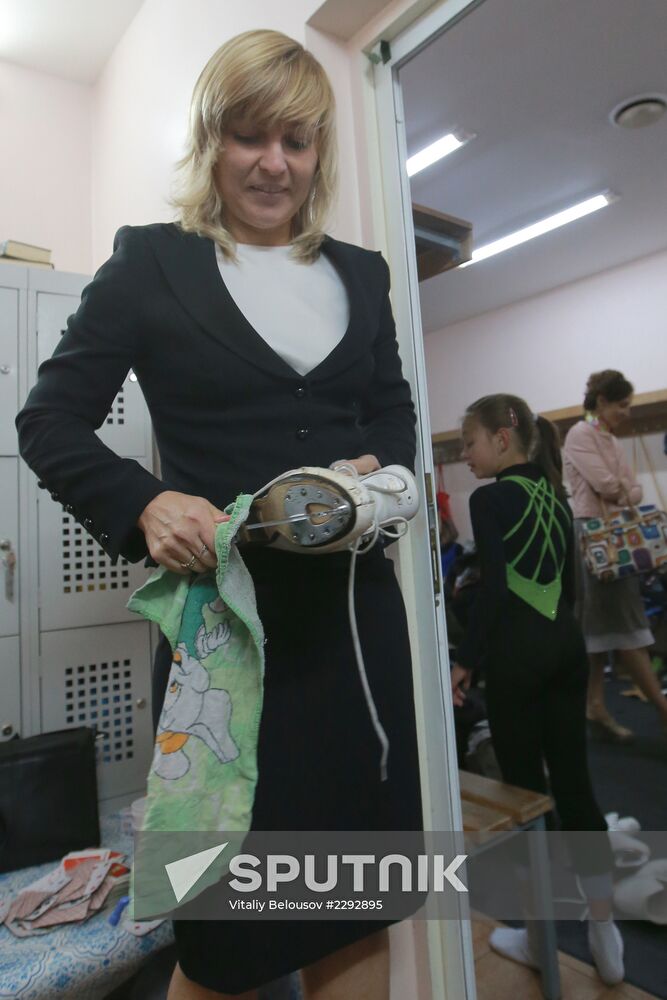 Russian speed skater Svetlana Bazhanova