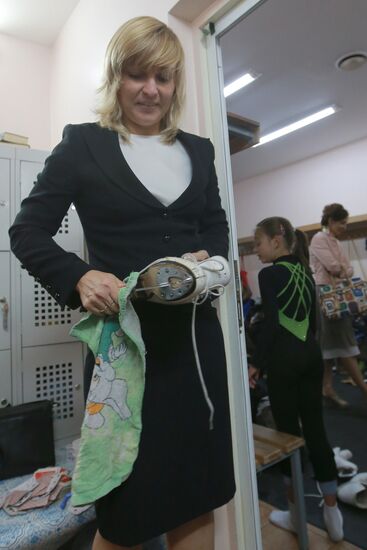 Russian speed skater Svetlana Bazhanova