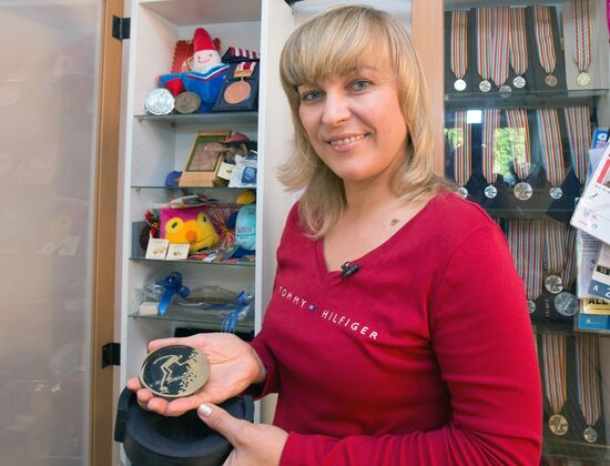 Russian speed skater Svetlana Bazhanova