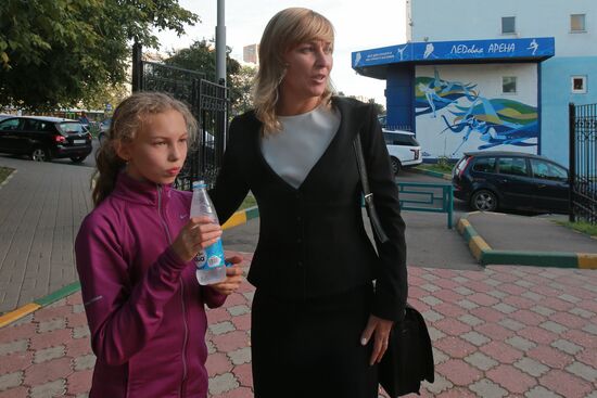 Russian speed skater Svetlana Bazhanova