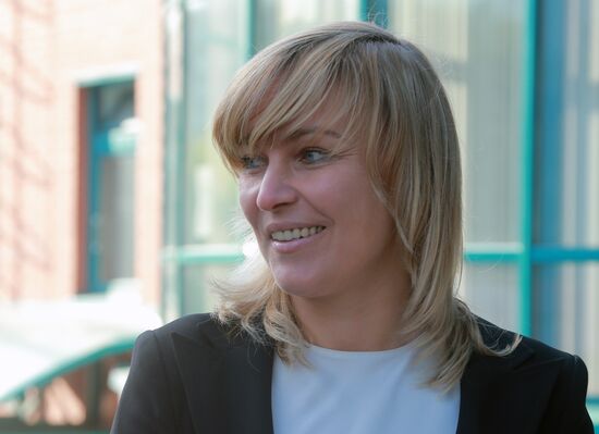 Russian speed skater Svetlana Bazhanova