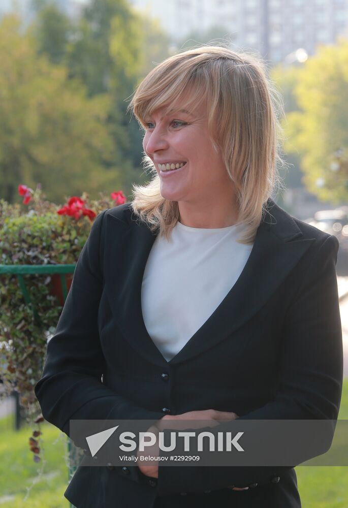 Russian speed skater Svetlana Bazhanova