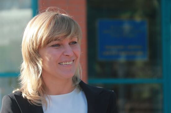 Russian speed skater Svetlana Bazhanova