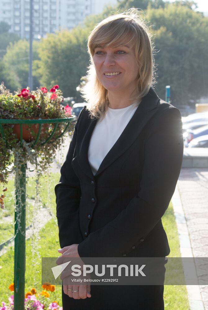 Russian speed skater Svetlana Bazhanova