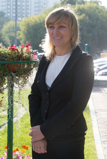 Russian speed skater Svetlana Bazhanova